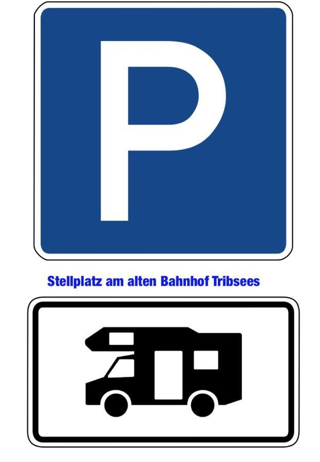 Готель Stellplatz Am Alten Bahnhof Tribsees Екстер'єр фото